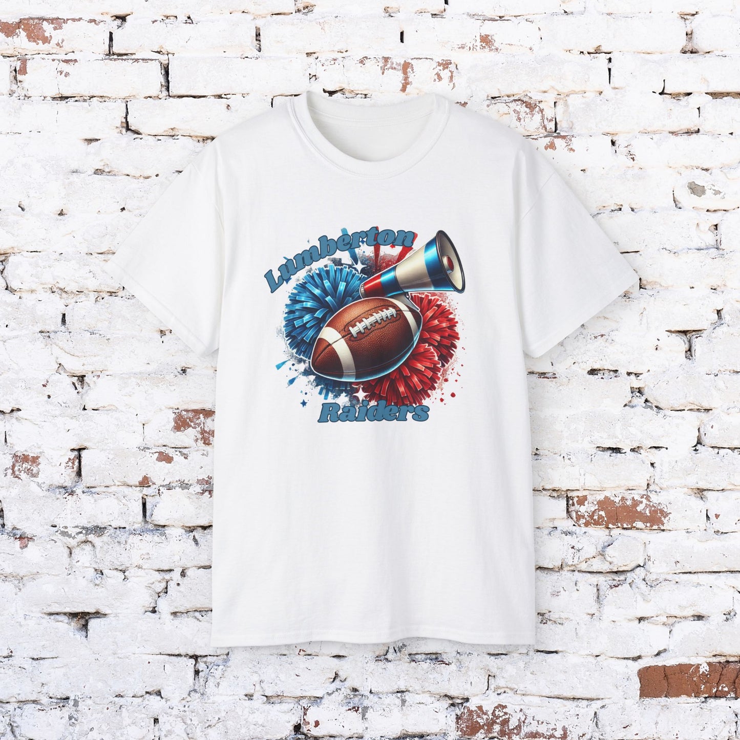 Unisex Ultra Cotton Football Tee for Game Day - Lumberton Raiders Design