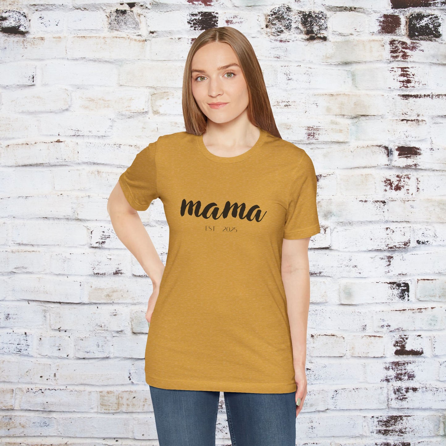 Mama Established 2023 Unisex Short Sleeve Tee - Perfect Gift for New Moms
