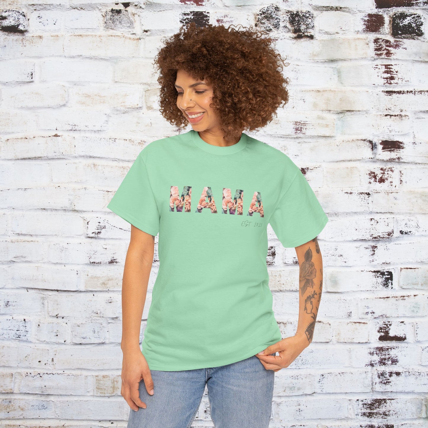 Mama Established 2011 Unisex Heavy Cotton Tee - Perfect Gift for Moms