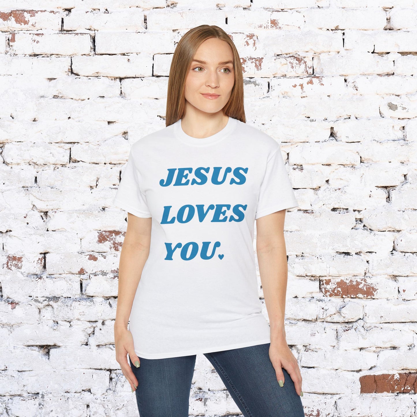 Jesus Loves You Unisex Ultra Cotton Tee - Faith-Based Casual Wear