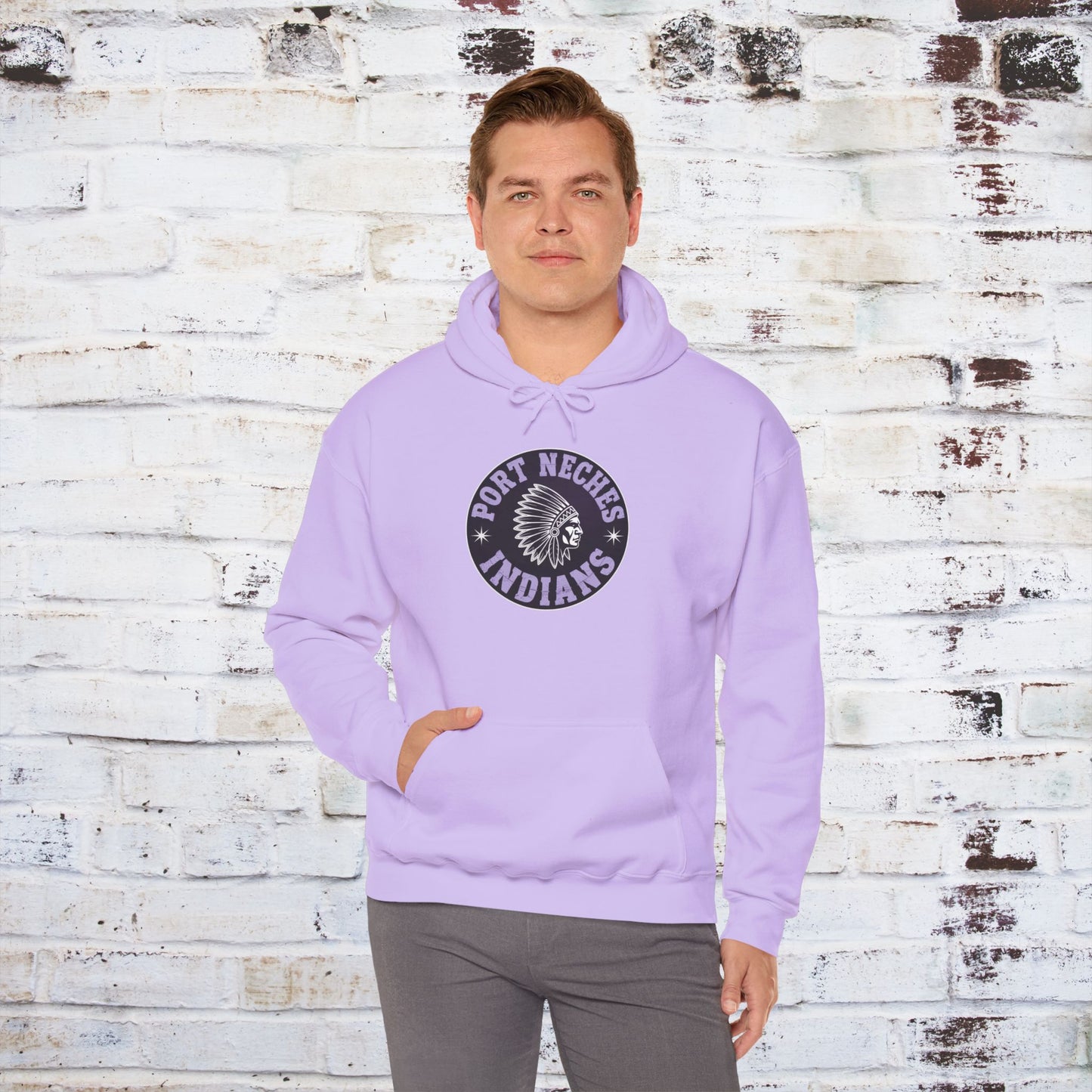 Port Neches Indians Hoodie - Unisex Heavy Blend™ Sweatshirt