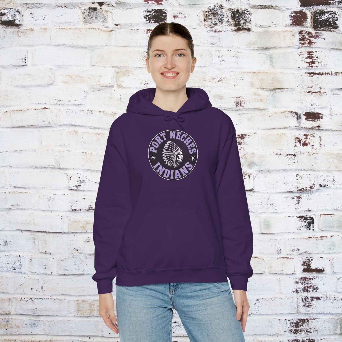 Port Neches Indians Hoodie - Unisex Heavy Blend™ Sweatshirt