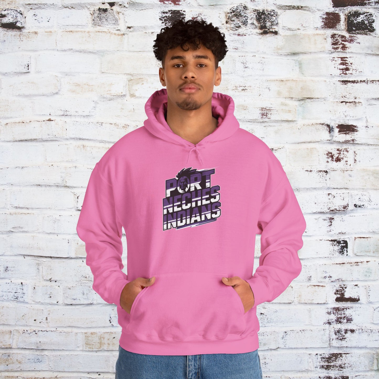 Port Neches Indians Unisex Heavy Blend Hoodie - Comfortable and Stylish Sweatshirt