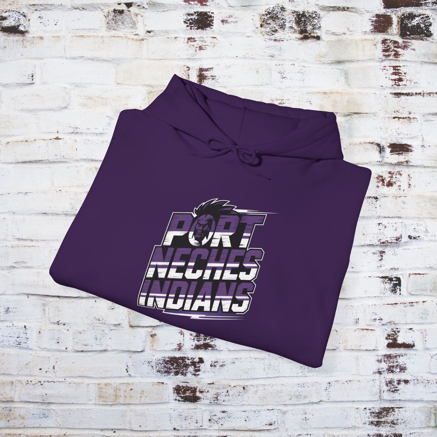 Port Neches Indians Unisex Heavy Blend Hoodie - Comfortable and Stylish Sweatshirt