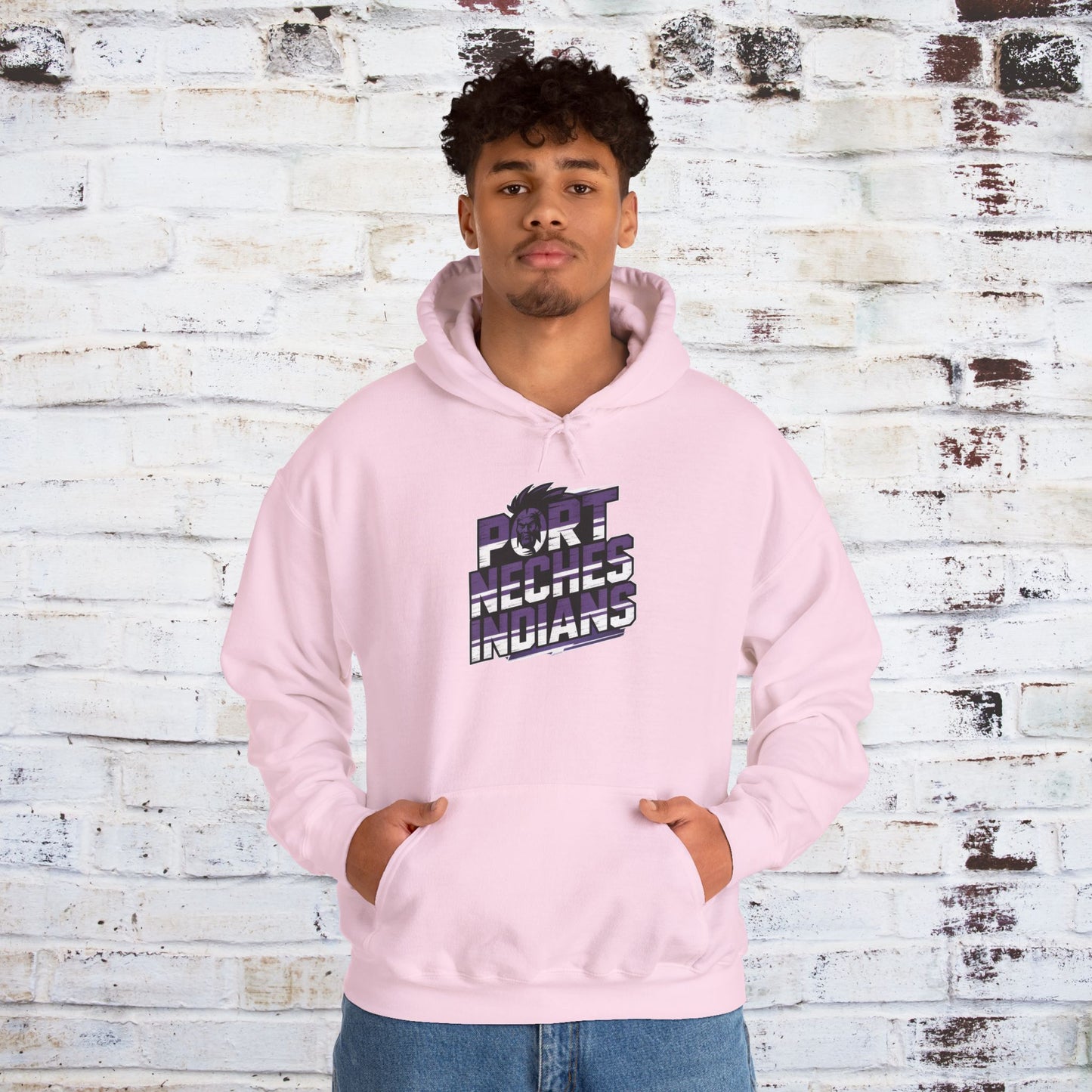 Port Neches Indians Unisex Heavy Blend Hoodie - Comfortable and Stylish Sweatshirt