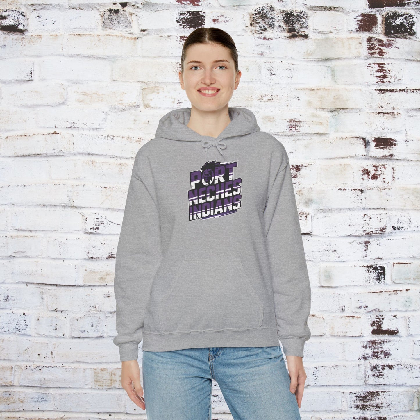 Port Neches Indians Unisex Heavy Blend Hoodie - Comfortable and Stylish Sweatshirt