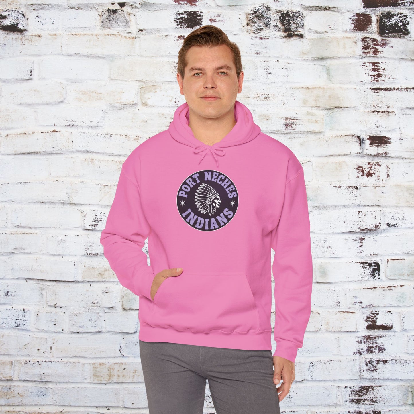 Port Neches Indians Hoodie - Unisex Heavy Blend™ Sweatshirt