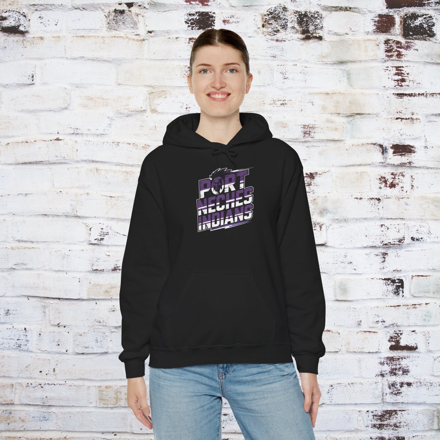 Port Neches Indians Unisex Heavy Blend Hoodie - Comfortable and Stylish Sweatshirt
