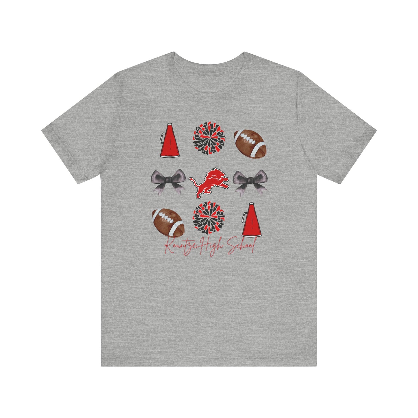 Kountze High School Spirit T-Shirt | Lions Mascot Cheer Football Pep Rally Tee | Game Day School Pride Shirt