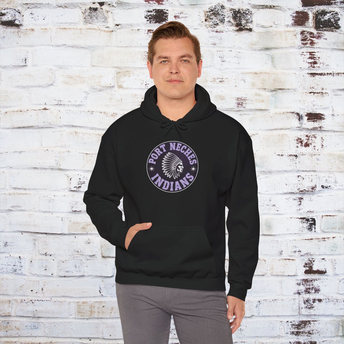Port Neches Indians Hoodie - Unisex Heavy Blend™ Sweatshirt
