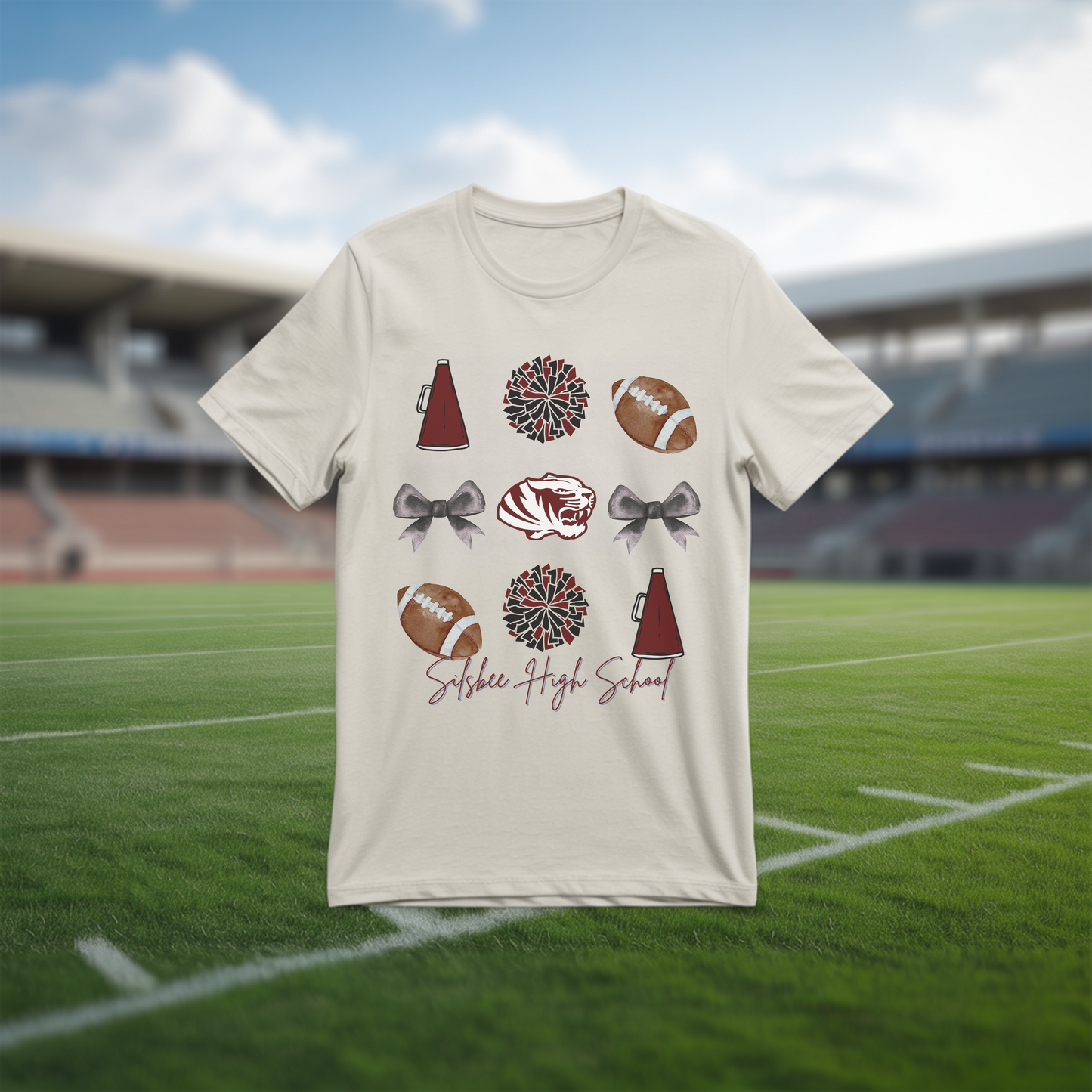 Silsbee High School Spirit T-Shirt | Tiger Mascot Cheer Football Pep Rally Tee | Game Day School Pride Shirt
