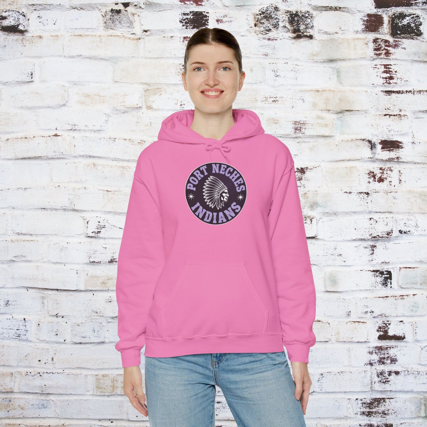 Port Neches Indians Hoodie - Unisex Heavy Blend™ Sweatshirt