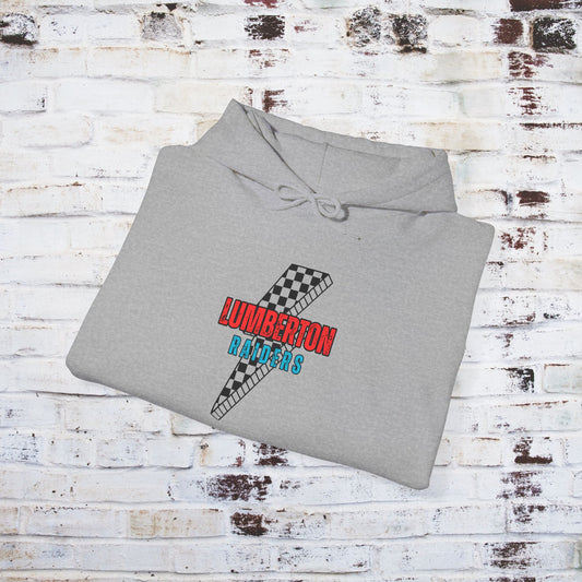 Lightning Bolt Hooded Sweatshirt - Lumberton Raiders