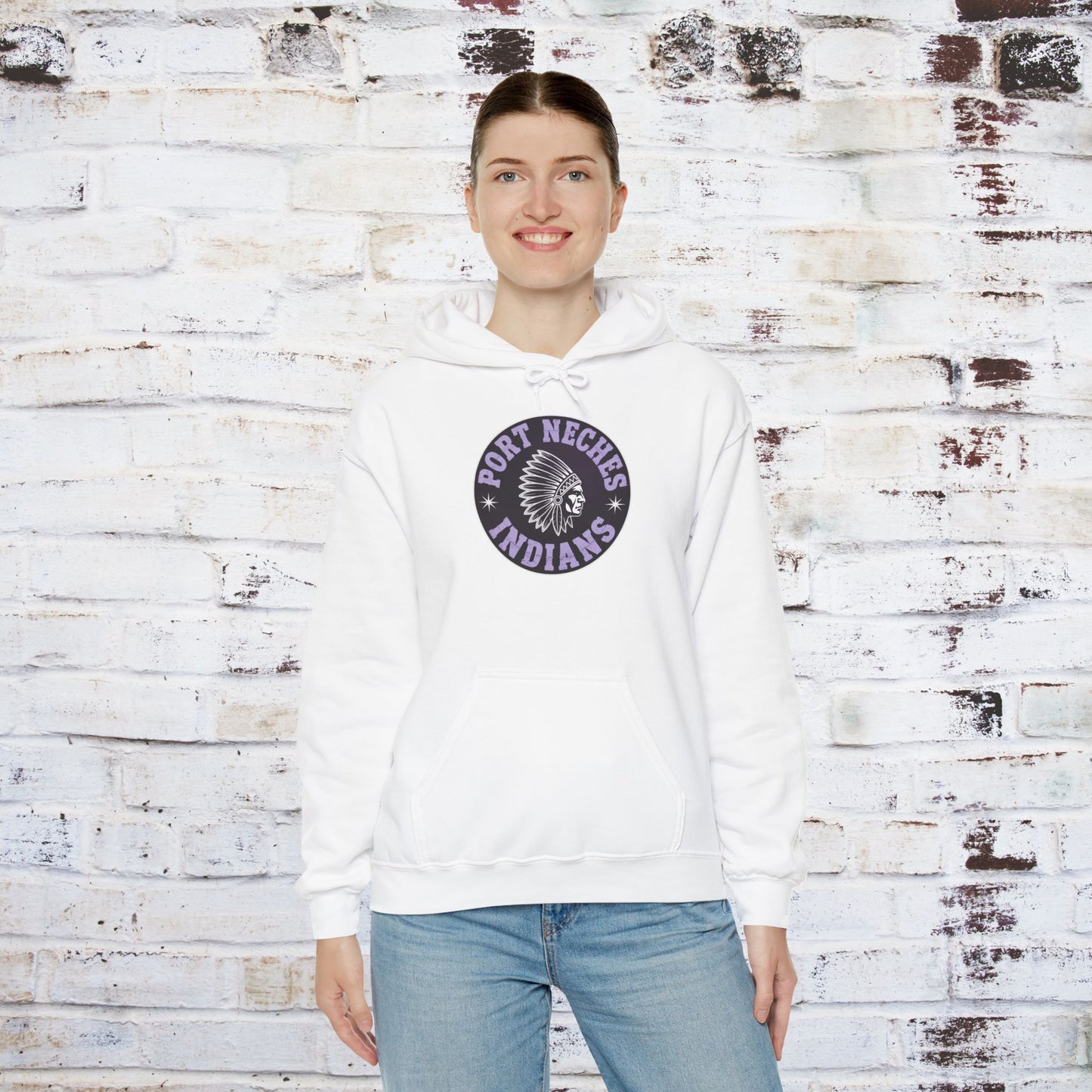 Port Neches Indians Hoodie - Unisex Heavy Blend™ Sweatshirt