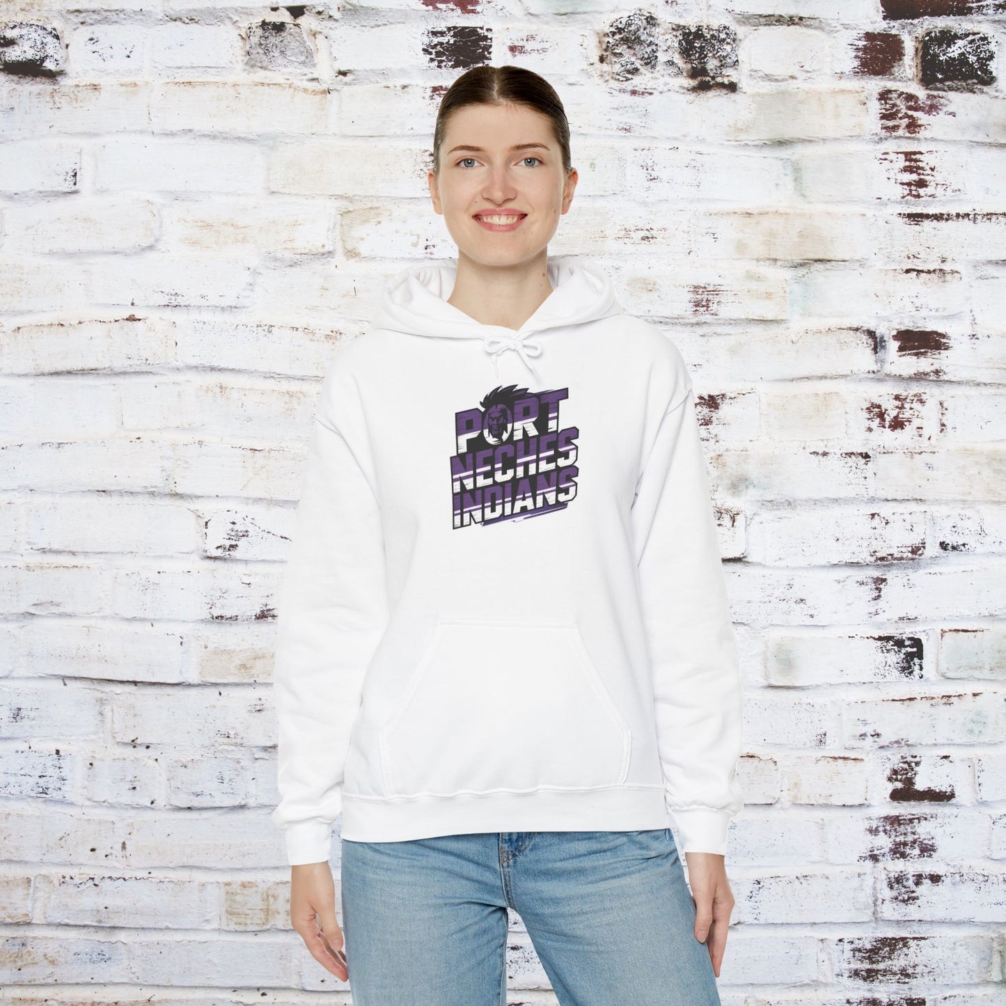 Port Neches Indians Unisex Heavy Blend Hoodie - Comfortable and Stylish Sweatshirt