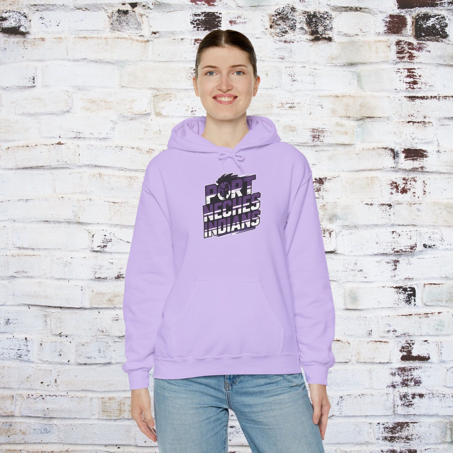 Port Neches Indians Unisex Heavy Blend Hoodie - Comfortable and Stylish Sweatshirt
