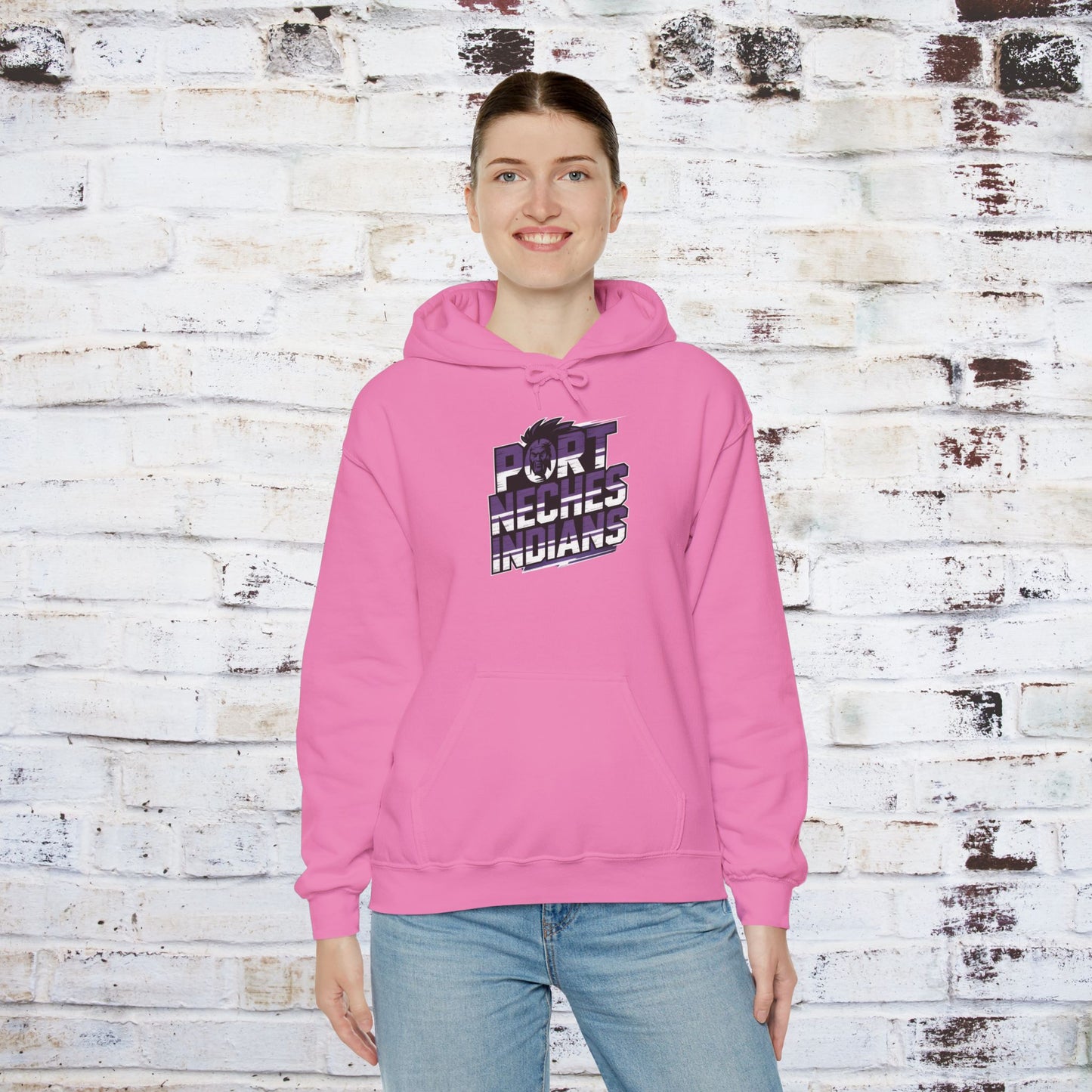 Port Neches Indians Unisex Heavy Blend Hoodie - Comfortable and Stylish Sweatshirt