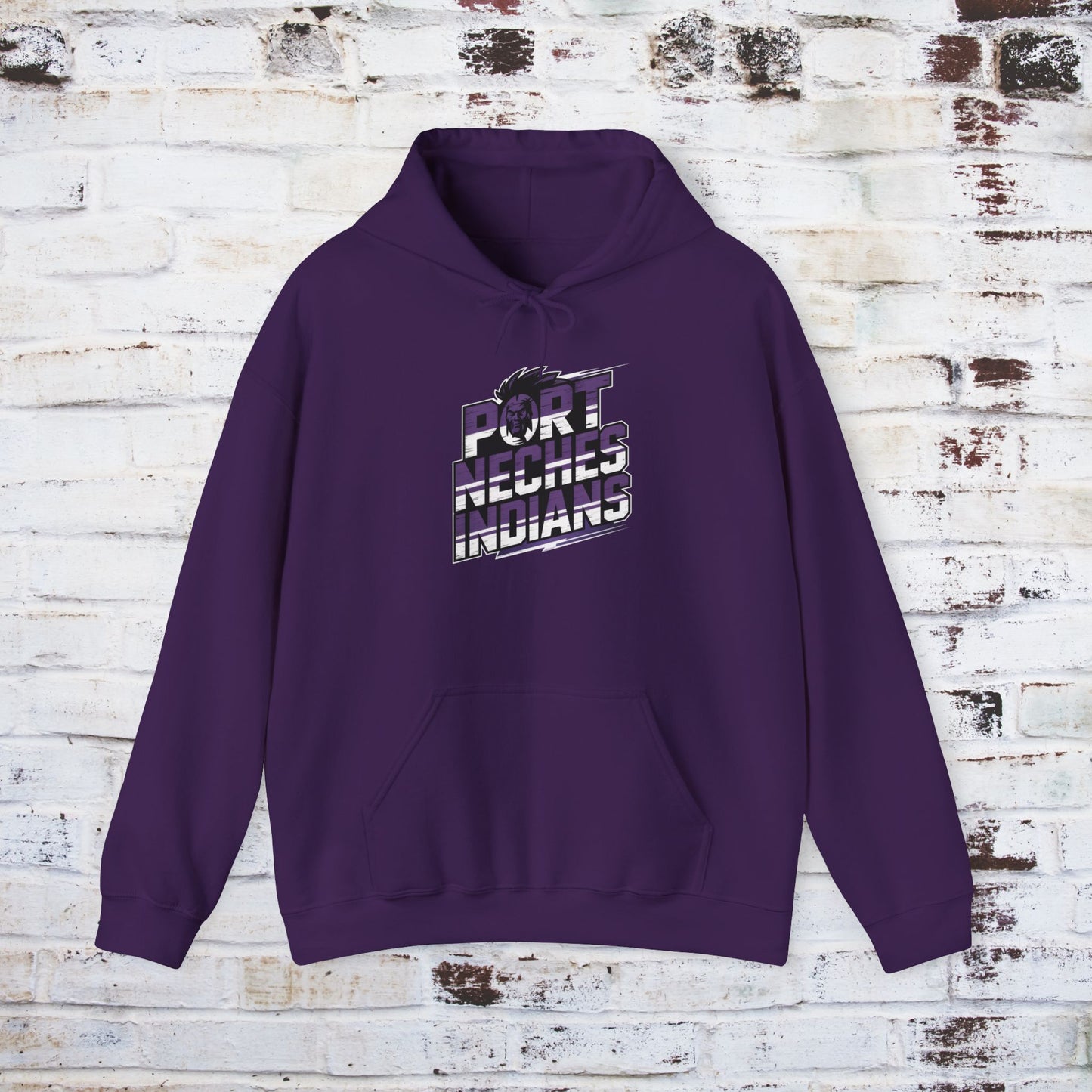 Port Neches Indians Unisex Heavy Blend Hoodie - Comfortable and Stylish Sweatshirt