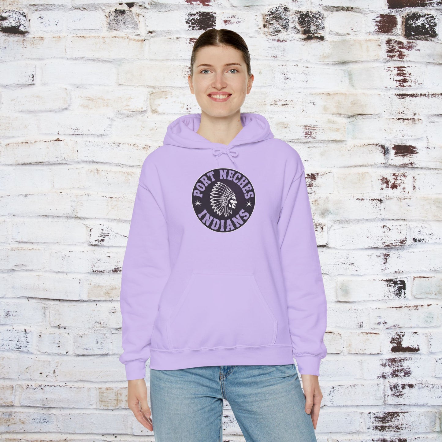 Port Neches Indians Hoodie - Unisex Heavy Blend™ Sweatshirt