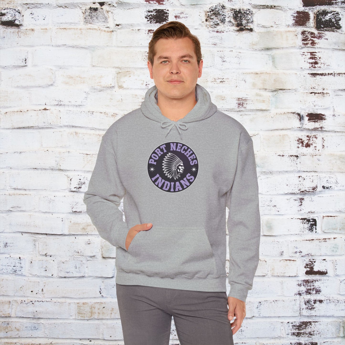 Port Neches Indians Hoodie - Unisex Heavy Blend™ Sweatshirt