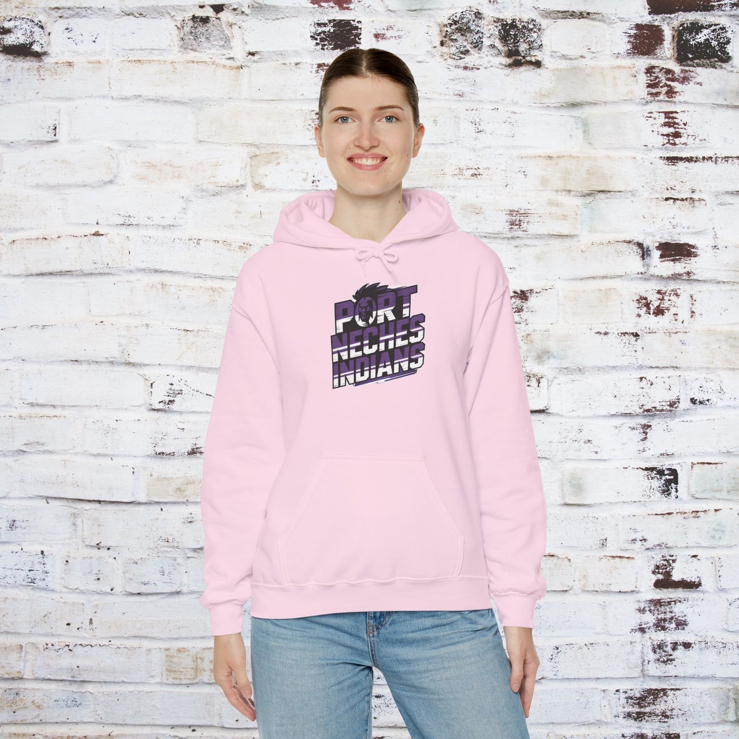 Port Neches Indians Unisex Heavy Blend Hoodie - Comfortable and Stylish Sweatshirt