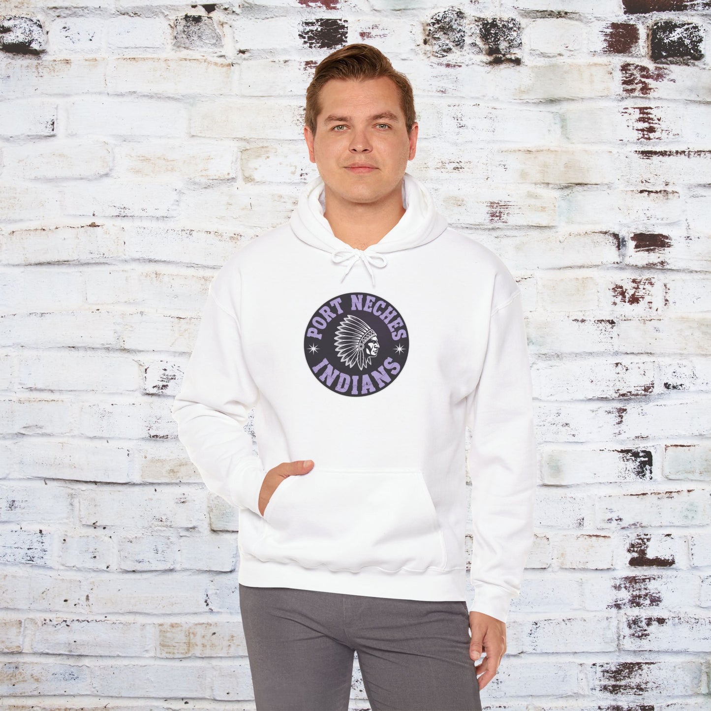 Port Neches Indians Hoodie - Unisex Heavy Blend™ Sweatshirt