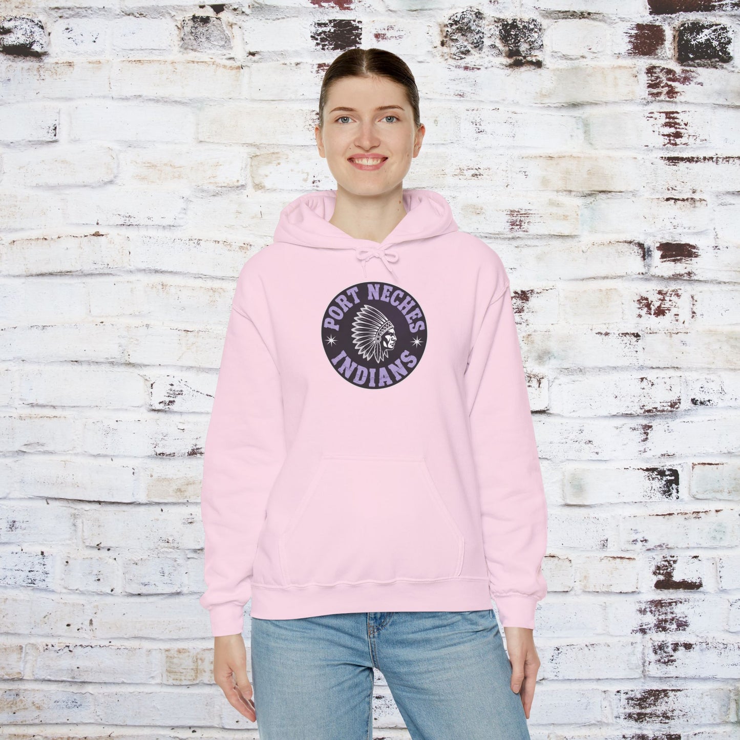 Port Neches Indians Hoodie - Unisex Heavy Blend™ Sweatshirt